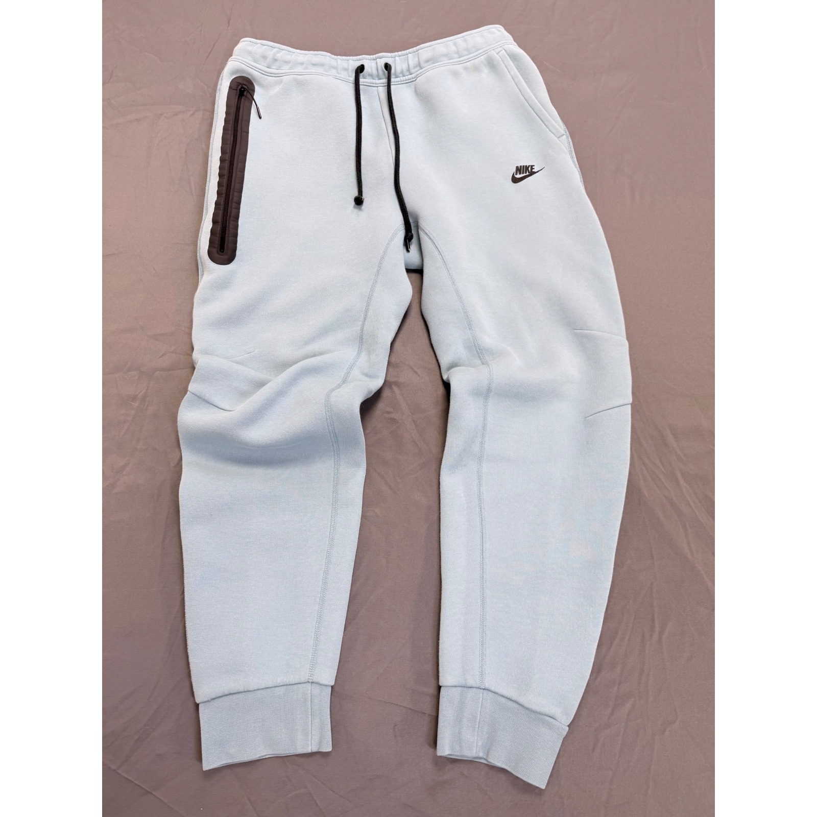 Nike Tech Fleece Joggers Mens Large Light Blue Slim Fit Sweatpants Fb8002-464